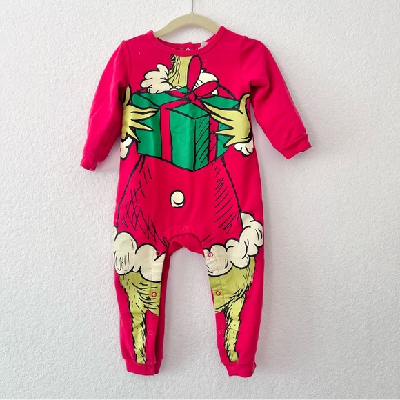 Other - Grinch Red Bodysuit Outfit Sz 18M